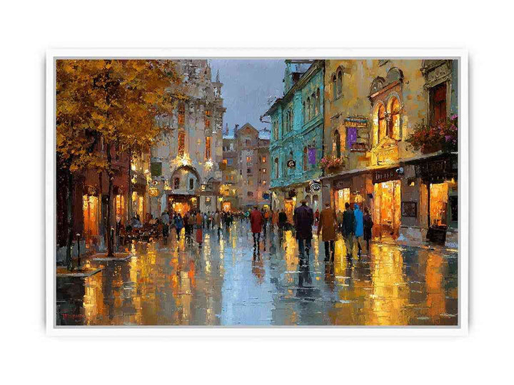 Strolling Paris Streets  Framed Print