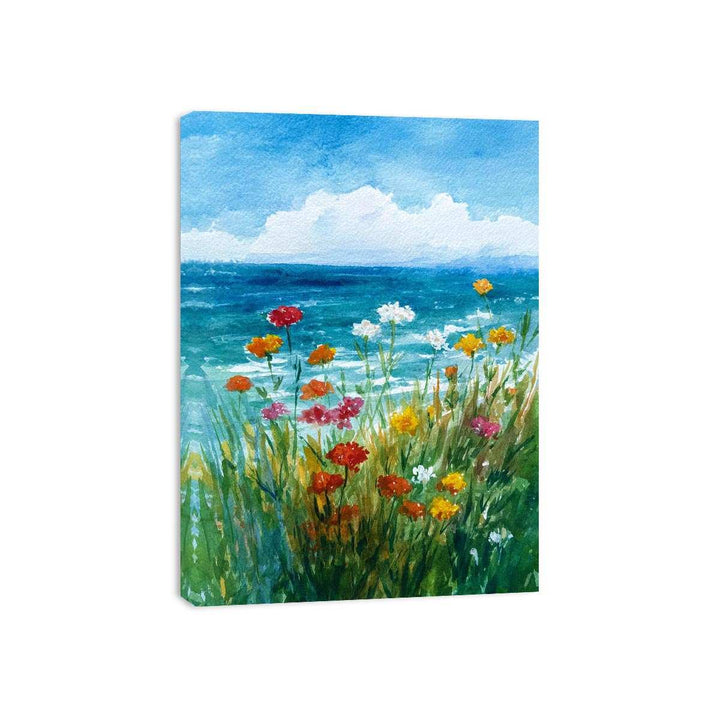 Coastal Blooms Framed Print