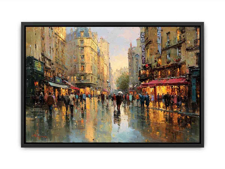 Illuminated Paris  Canvas Print