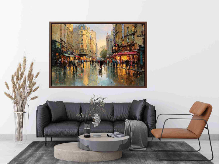 Illuminated Paris Painting