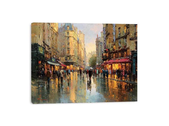 Illuminated Paris Painting