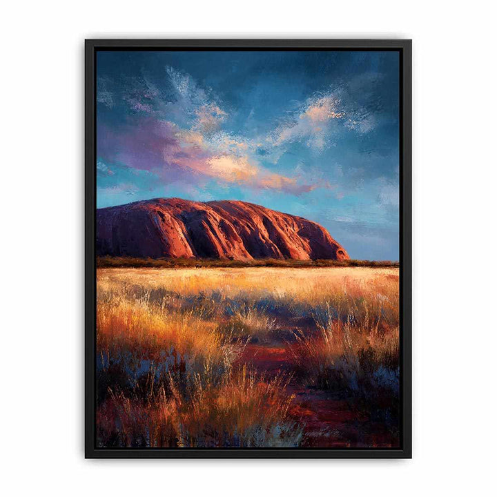 Rock of uluru Poster