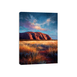 Rock of uluru Framed Print