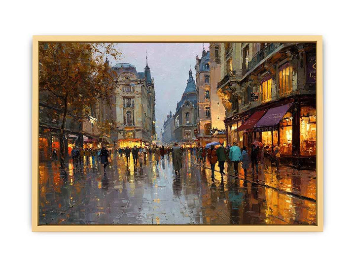 Paris Glow  Streched canvas