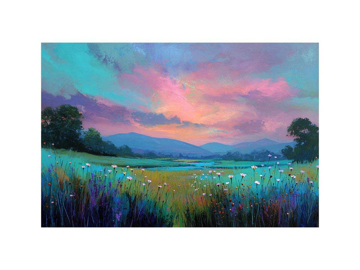 Vibrant Pastel Field