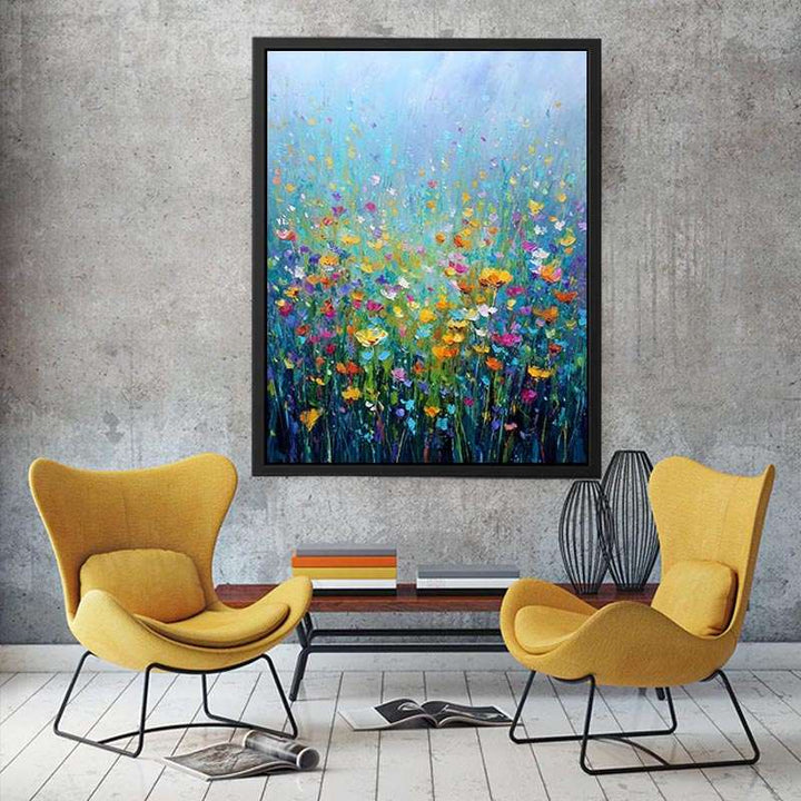 Flowers field Canvas Print