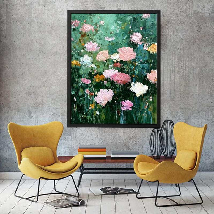 Petal Silhouette Canvas Print