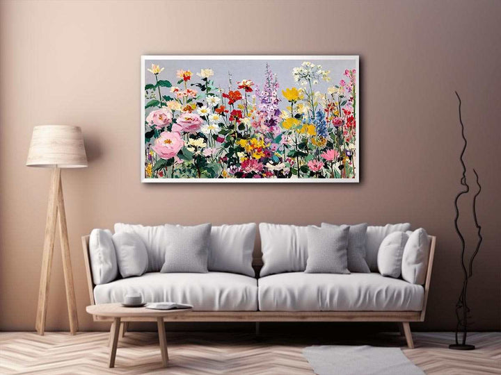 Flowers Petal Silhouette Canvas Print