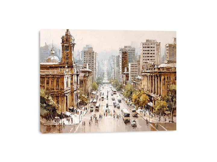 Vintage Brisbane Framed Print