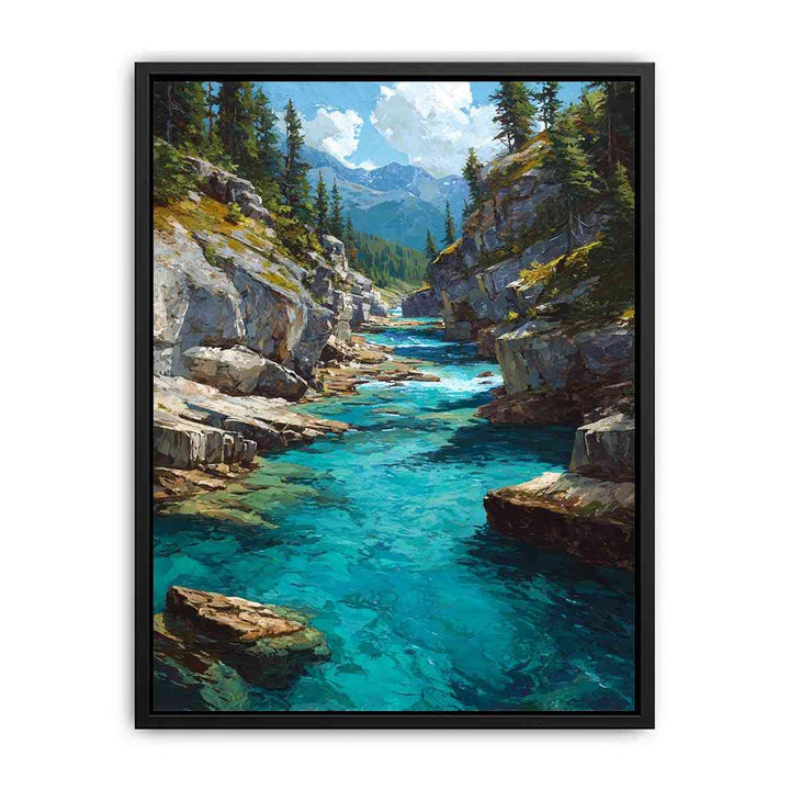 Blue Water in Pine valley Poster