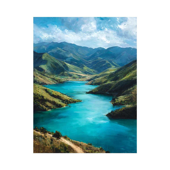 Turquoise Flow Mountain River