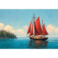 Red sailboat