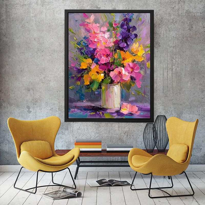 Spring flower Vase Canvas Print