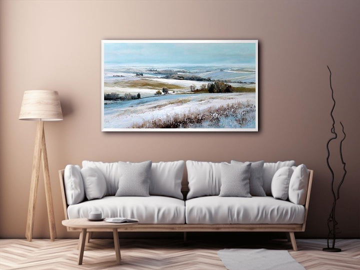 Countrys winter Canvas Print