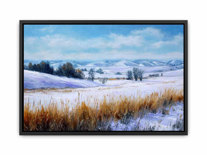 Frosted Fields Poster