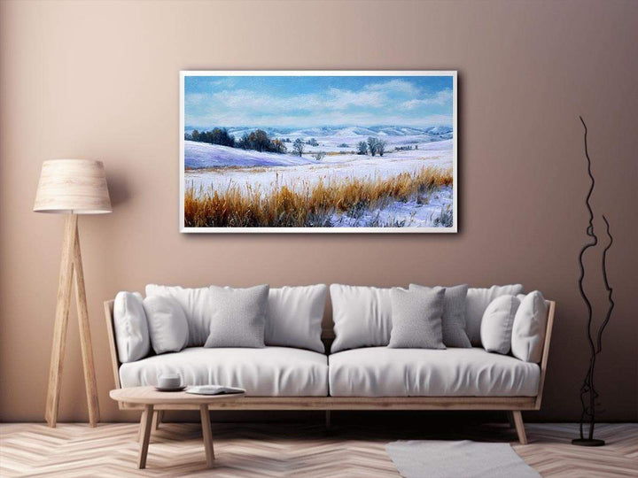 Frosted Fields Canvas Print