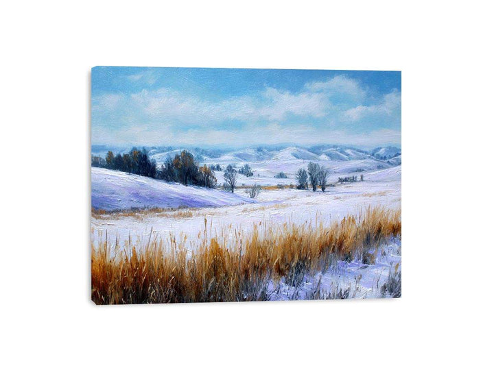 Frosted Fields Framed Print