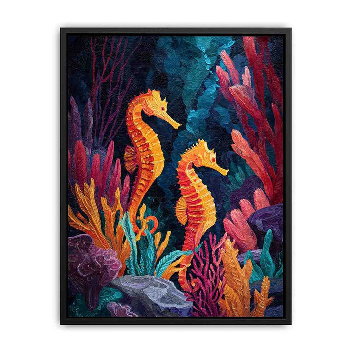Seahorse Harmony Poster