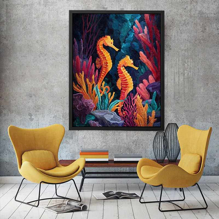 Seahorse Harmony Canvas Print