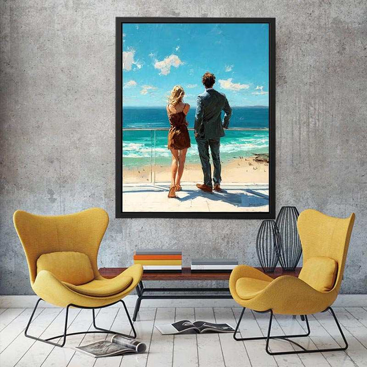 Seaside Romance Canvas Print