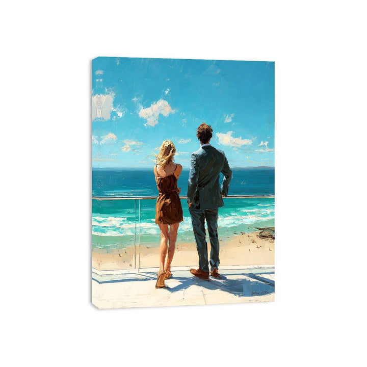 Seaside Romance Framed Print