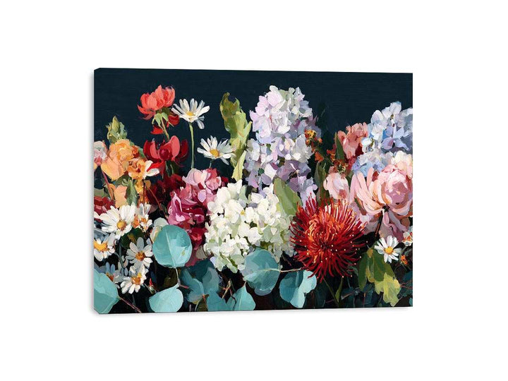 hydrangeas Peonie Blooms Framed Print