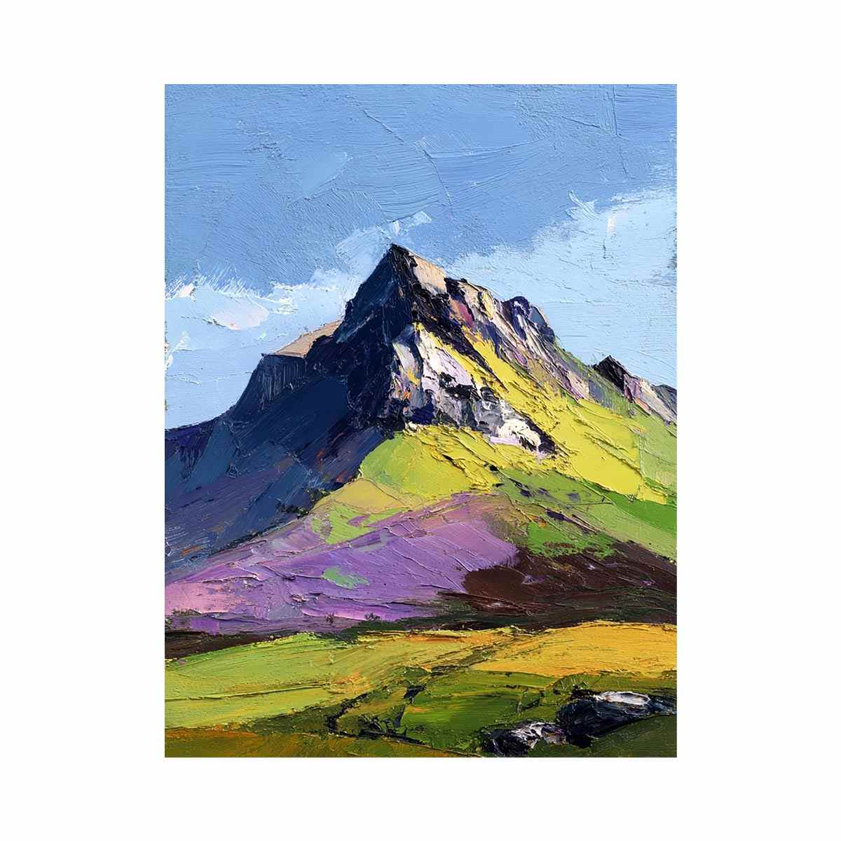 Abstract Mountain Horizon