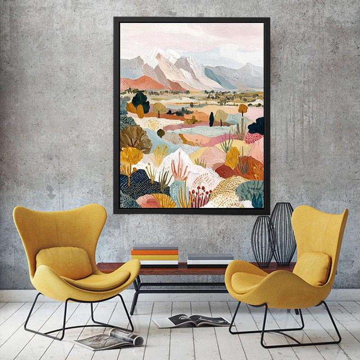 Australian Desert Landscape Art Canvas Print