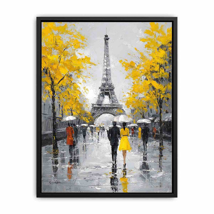 Golden Paris  Canvas Print
