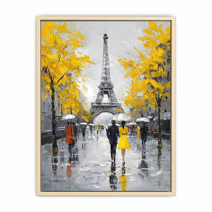 Golden Paris   Art Print