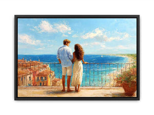 Sunset Balcony Poster