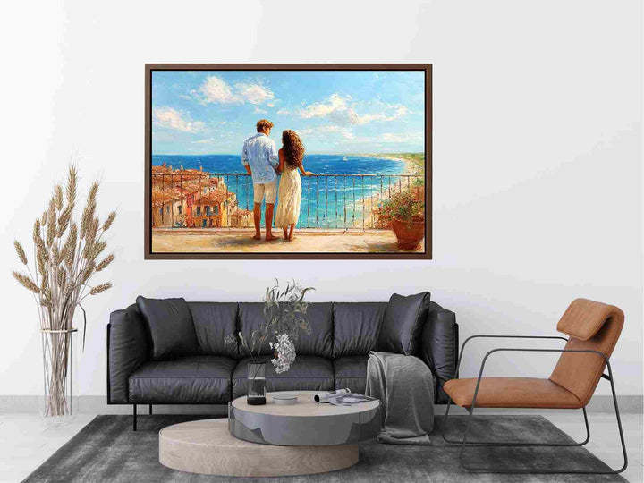 Sunset Balcony Painting