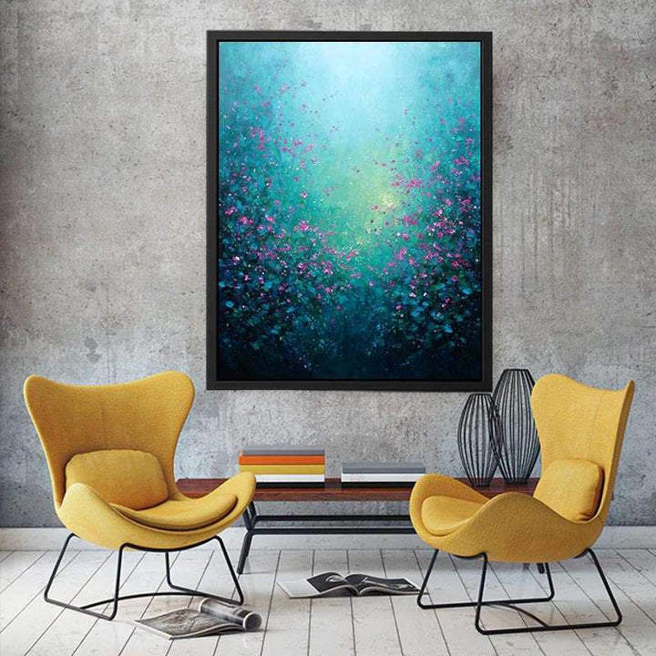 Impressionist Floral Landscape Canvas Print