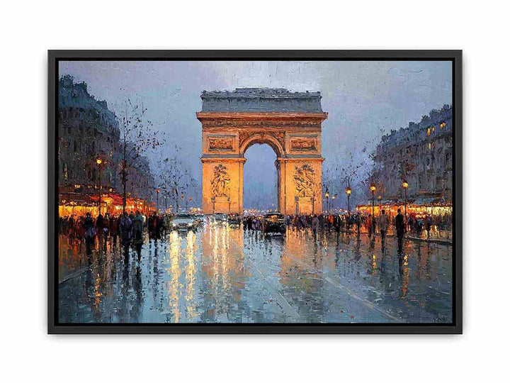  Arc De Triomphe Paris   Canvas Print