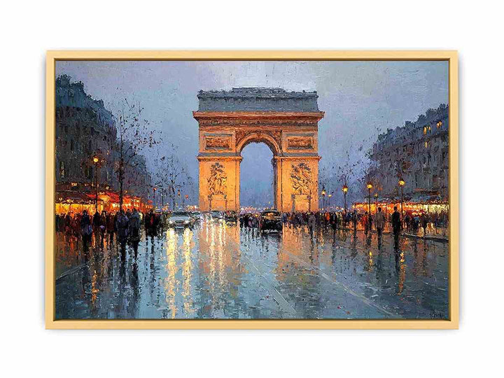  Arc De Triomphe Paris   Streched canvas