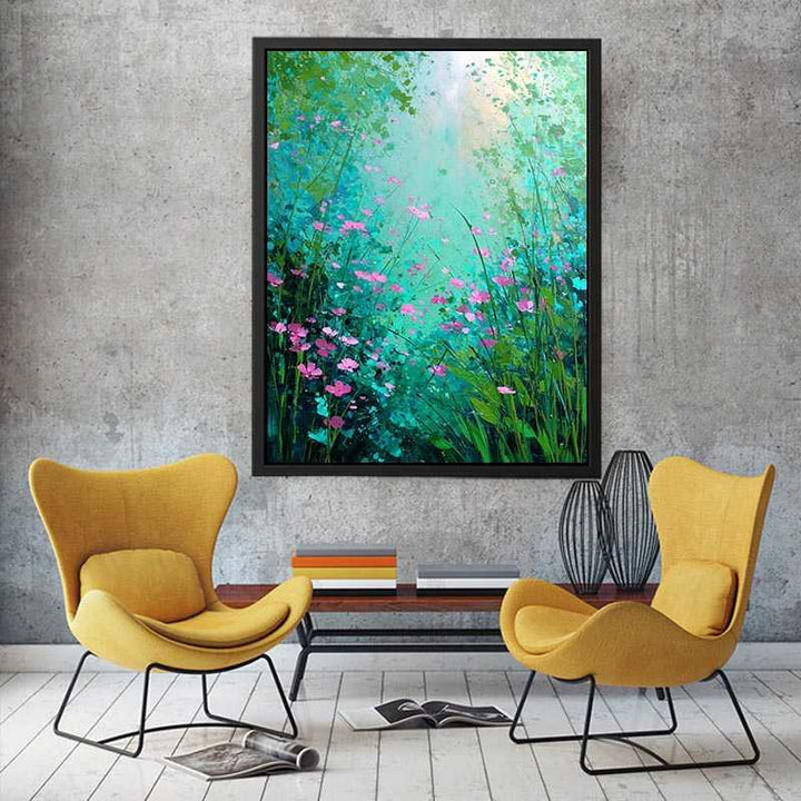 Emerald Abstract Canvas Print