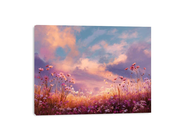 Dreamy Floral Field Framed Print