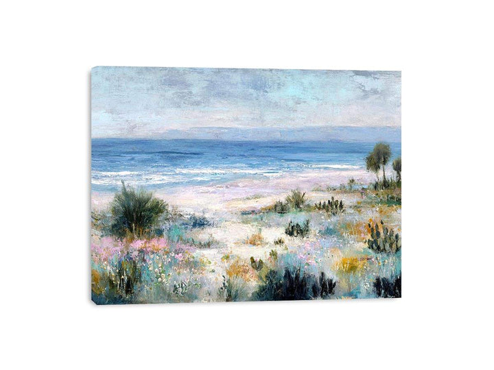 Muted Pastel beach Framed Print
