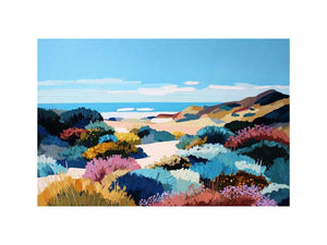 Abstract Coastal landscape