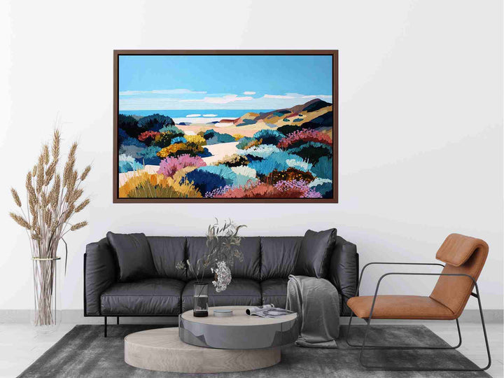 Abstract Coastal landscape Painting