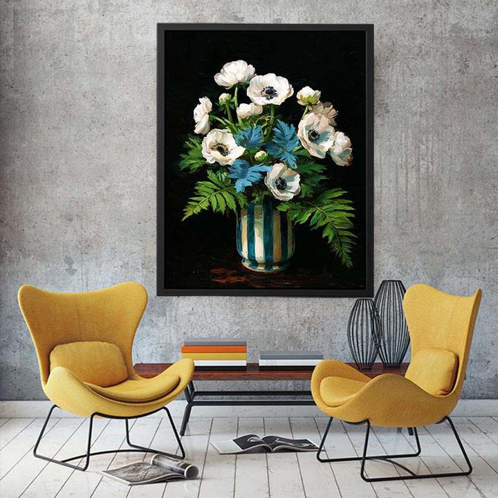 Anemone apennina: Canvas Print