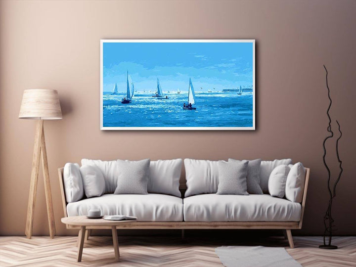 Sailboats 448 Canvas Print