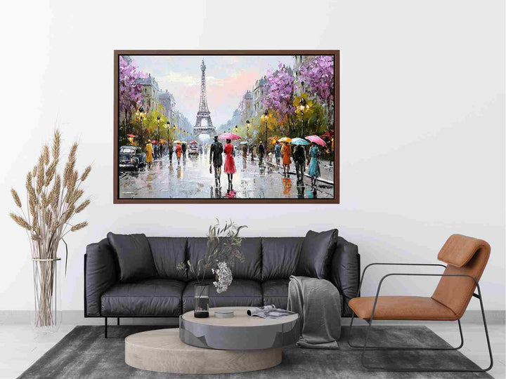 Paris Rainwalk Painting