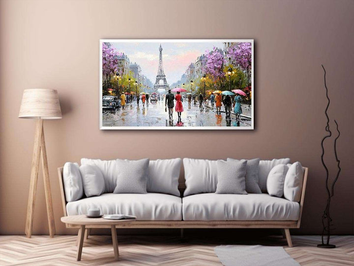 Paris Rainwalk Canvas Print