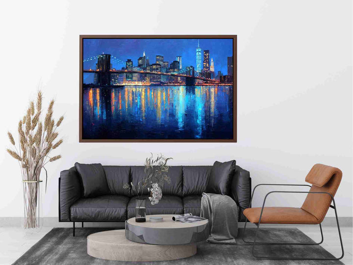 Twilight Over Manhattan Painting