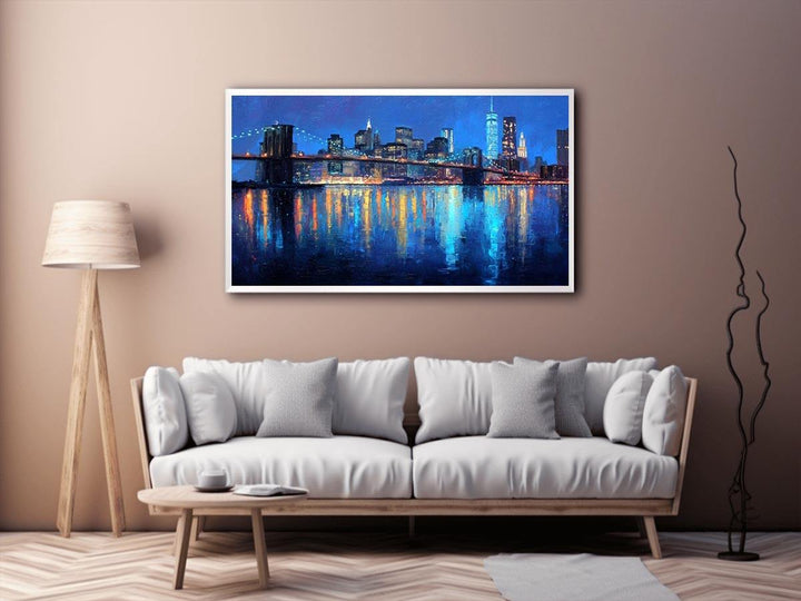 Twilight Over Manhattan Canvas Print