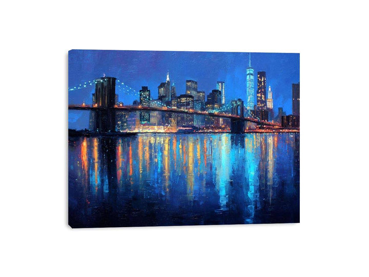 Twilight Over Manhattan Framed Print