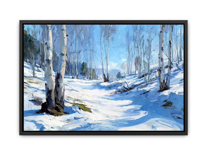 Spring forest in winter Poster