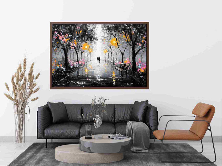 Together in the Rain Painting