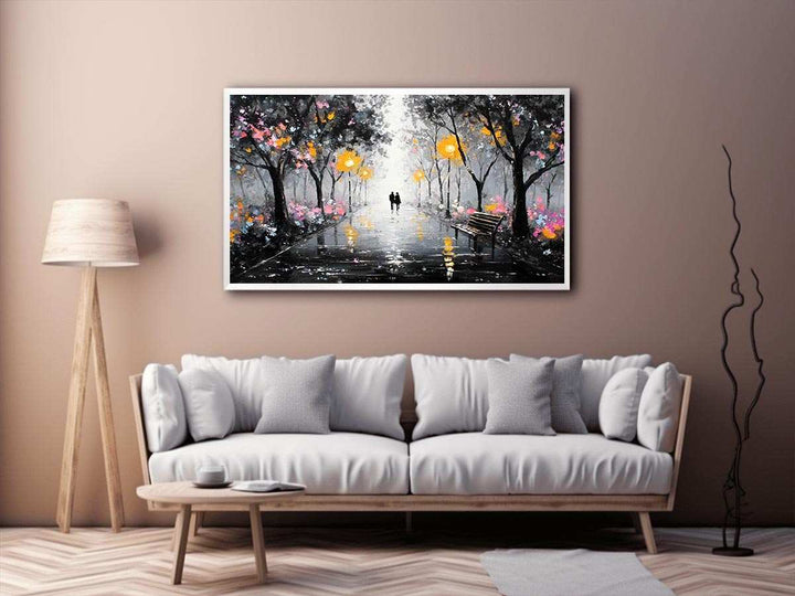 Together in the Rain Canvas Print